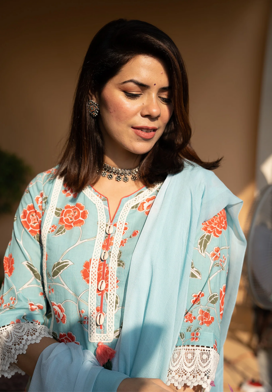 Cotton Printed Kurta Set