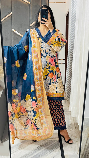 Pakistani Style Kurta Set - Blue