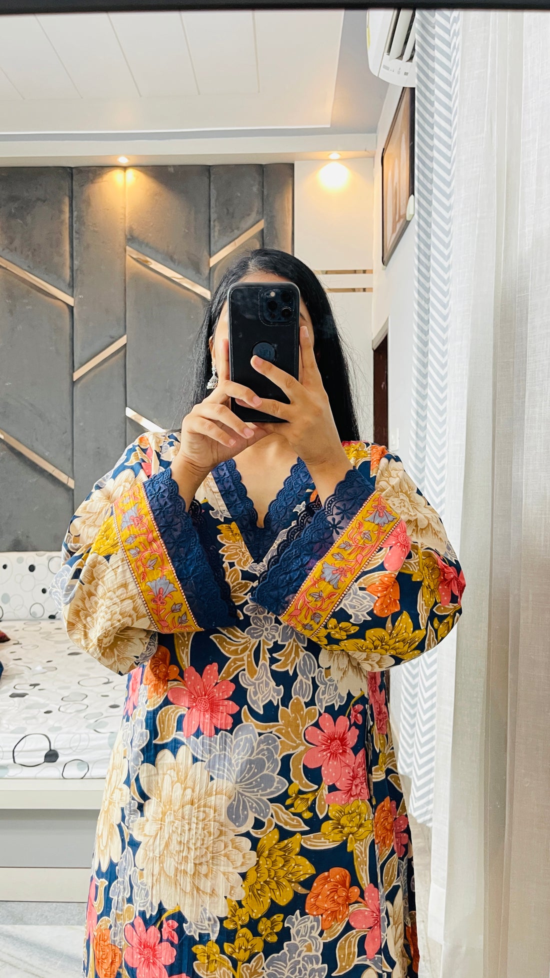 Pakistani Style Kurta Set - Blue