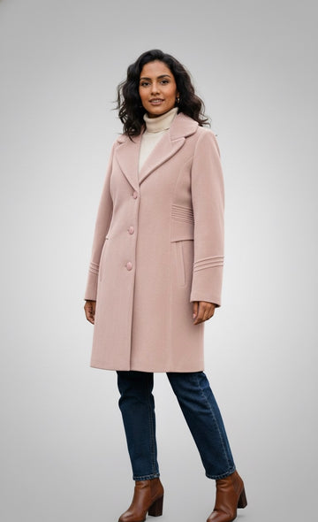 Blush Mist Coat ~ Soft Warmth, Subtle Sophistication