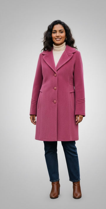 Blush Wool Overcoat ~ Timeless Warmth in Every Thread