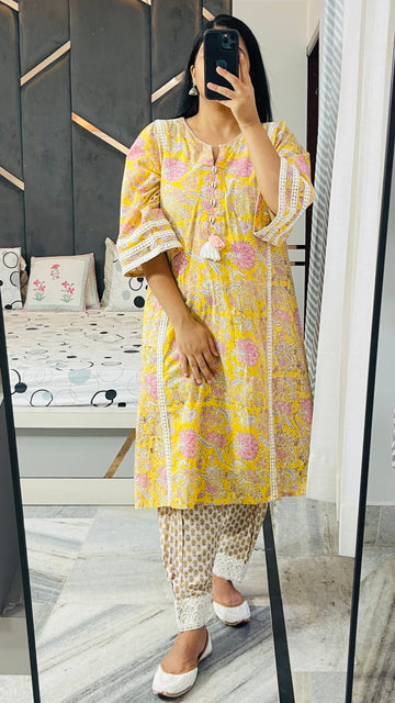 Yellow Choga Set